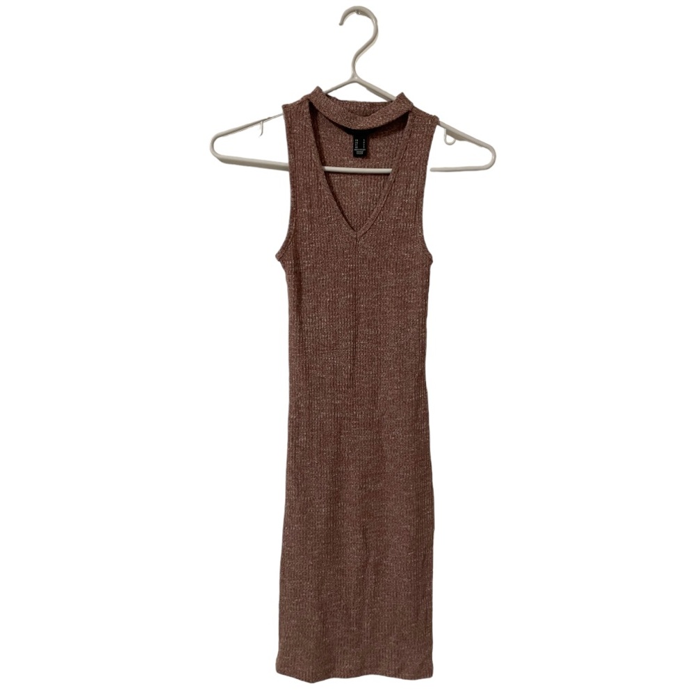 Mauve Bodycon Midi Dress